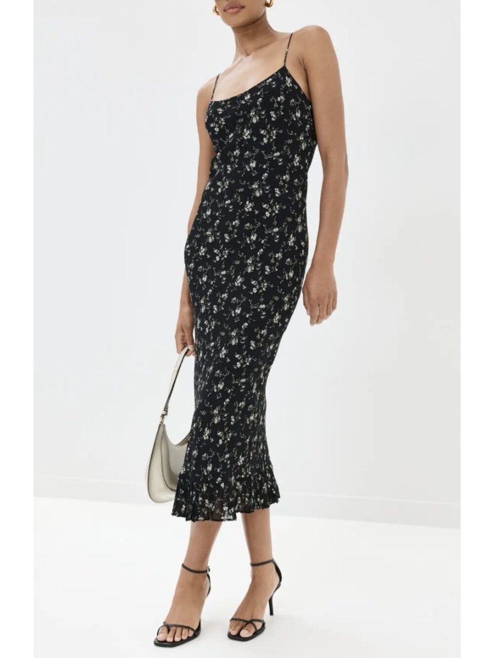 New Reformation Suki Midi Dress Floral Wedding Guest Cocktail Party Romantic - 2